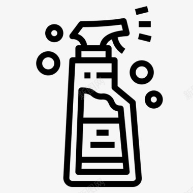 喷雾瓶子洗发水图标图标