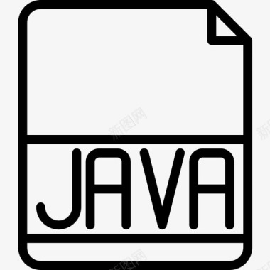 Java文件扩展名2线性图标图标