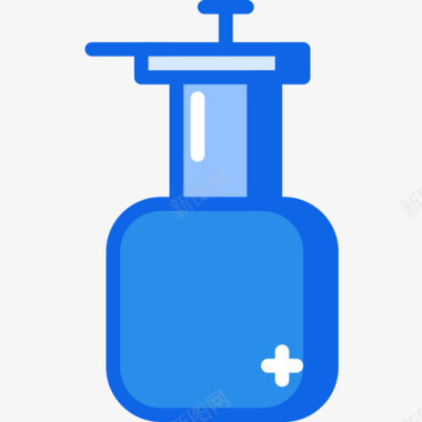 液体肥皂61号餐厅蓝色图标图标