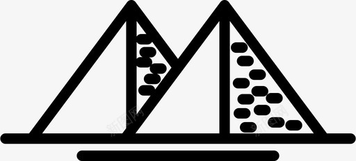 健康饮食金字塔地标纪念碑金字塔图标图标