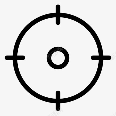 目标十字线基本ui元素虚线图标图标