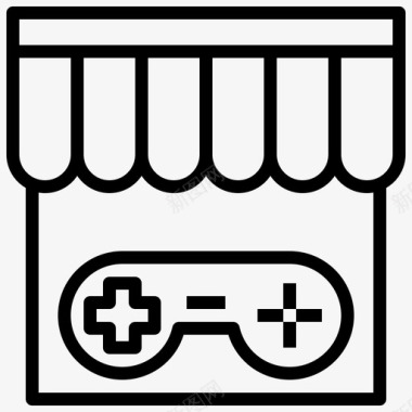 游戏商店电子产品游戏机图标图标
