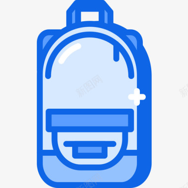 背包时尚5蓝色图标图标