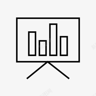 系列条形图商业图表图标图标