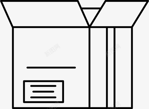 纸箱标志纸箱盒子立方体图标图标