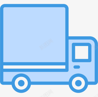 送货车购物109蓝色图标图标