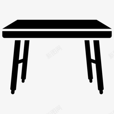 桌子书桌家具现代桌子图标图标