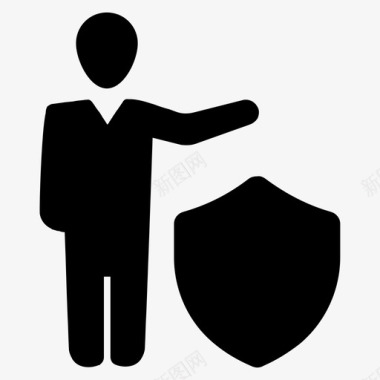公共标识安全安全商务防护图标图标