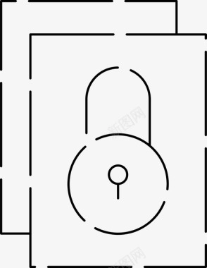 公共标识安全锁定的安全的安全的文件图标图标
