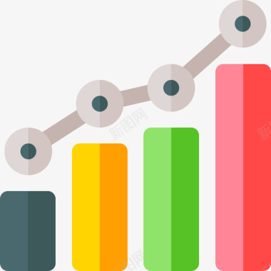 公共图标条形图成功21扁平图标图标