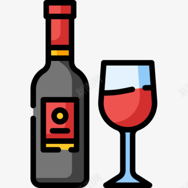 酒酒派对67线性颜色图标图标