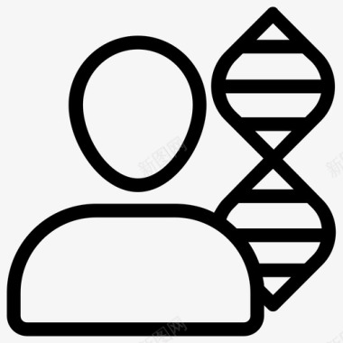 人类dna染色体基因图标图标
