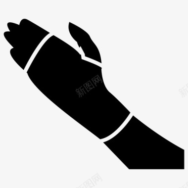 手绷带手疼手痛图标图标