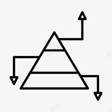 三角设计金字塔战略商业营销图标图标