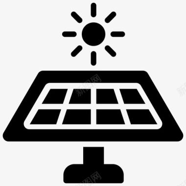 太阳能板太阳能板太阳能太阳能装置图标图标