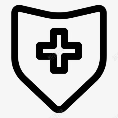 公共标识安全安全添加防病毒图标图标