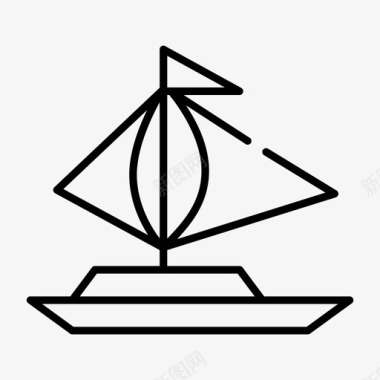 帆船轮船船艇图标图标