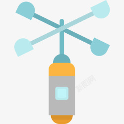 风速计风速计149号天气平坦图标高清图片