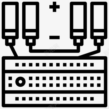 科技发电原型板套件电子学机器人图标图标