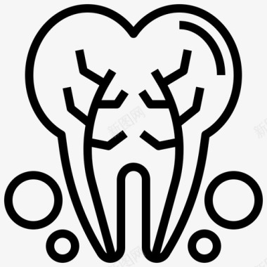 牙科根管牙科牙科护理图标图标