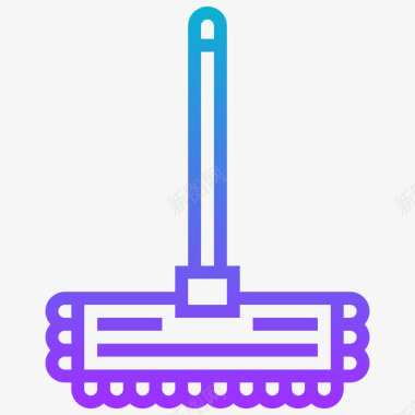 拖把清洁44梯度图标图标