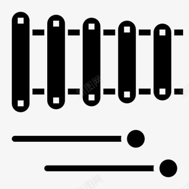 木琴音乐管弦乐队图标图标