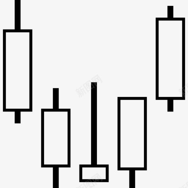 股票蜡烛棒图表信息图表图标图标