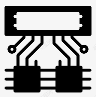集成浴霸集成cpu电子图标图标