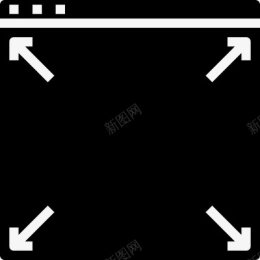 网站布局图标浏览器网站用户界面3实心图标图标