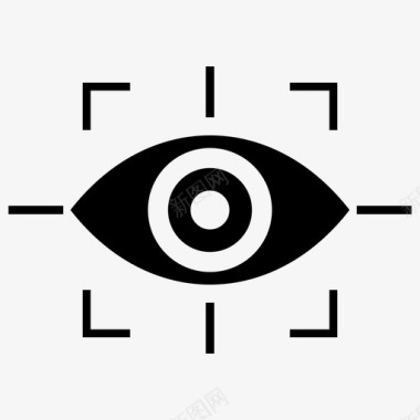 安全锁孔网络监控网络眼网络安全概念图标图标