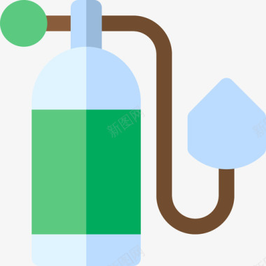 治疗素材氧气治疗4平板图标图标