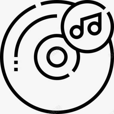 Cd音乐音乐64线性图标图标