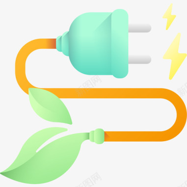 能源图标能源生态162色彩图标图标