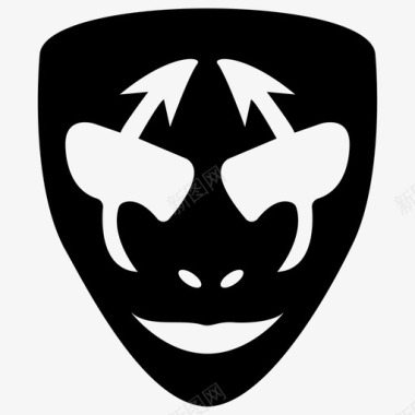面具小丑僵尸面具图标图标