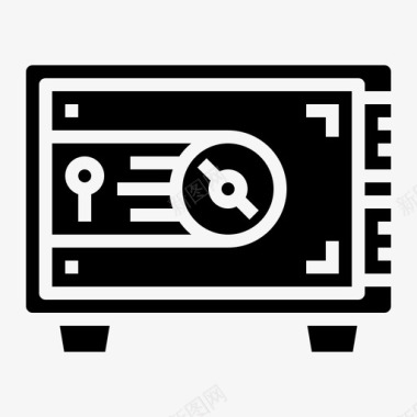 公共标识安全保险箱银行商业图标图标