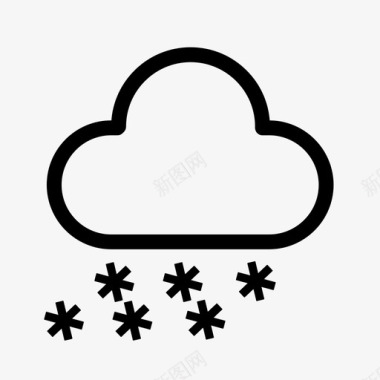 大雪图标