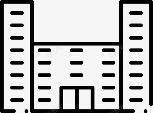塔建筑物城市图标图标