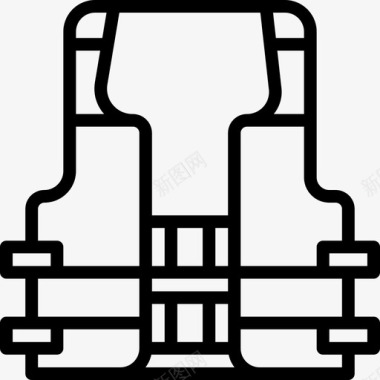 钓鱼标题救生衣钓鱼20直线型图标图标