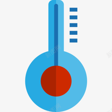 婴儿温度计温度计卫生保健20扁平图标图标