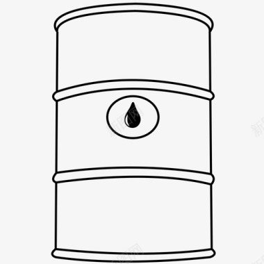 石油油桶化石燃料图标图标