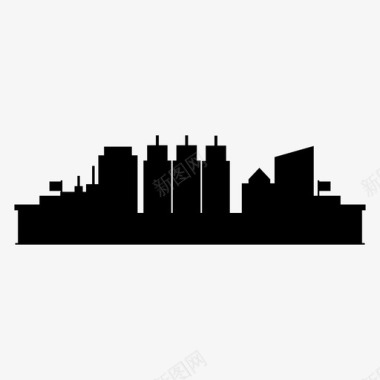 建筑与城市城市建筑大都市图标图标