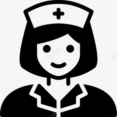 护士护士44号医院加油图标图标