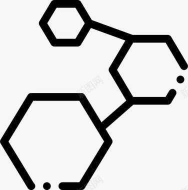 化学环状分子图标图标