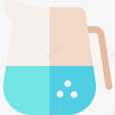 洒水壶水壶32号酒吧扁平图标图标