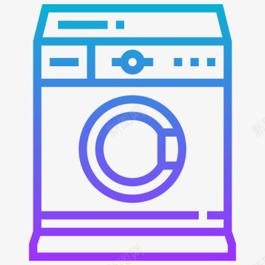 洗衣机清洗44梯度图标图标