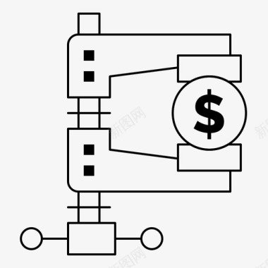 户籍改革商业金融收入图标图标