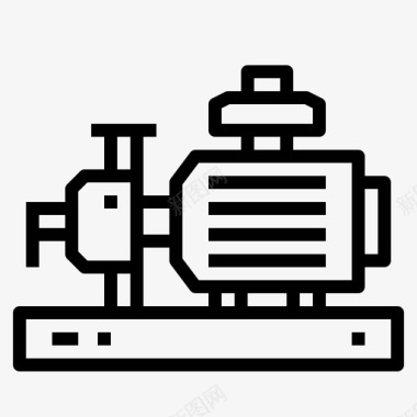 水管爆裂泵工业机械图标图标