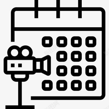 地点时间拍摄时间表电影工业6大纲图标图标