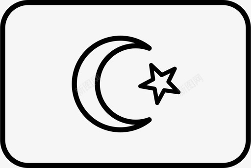 土耳其国旗国家世界图标图标