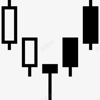 股票蜡烛棒图表信息图表图标图标